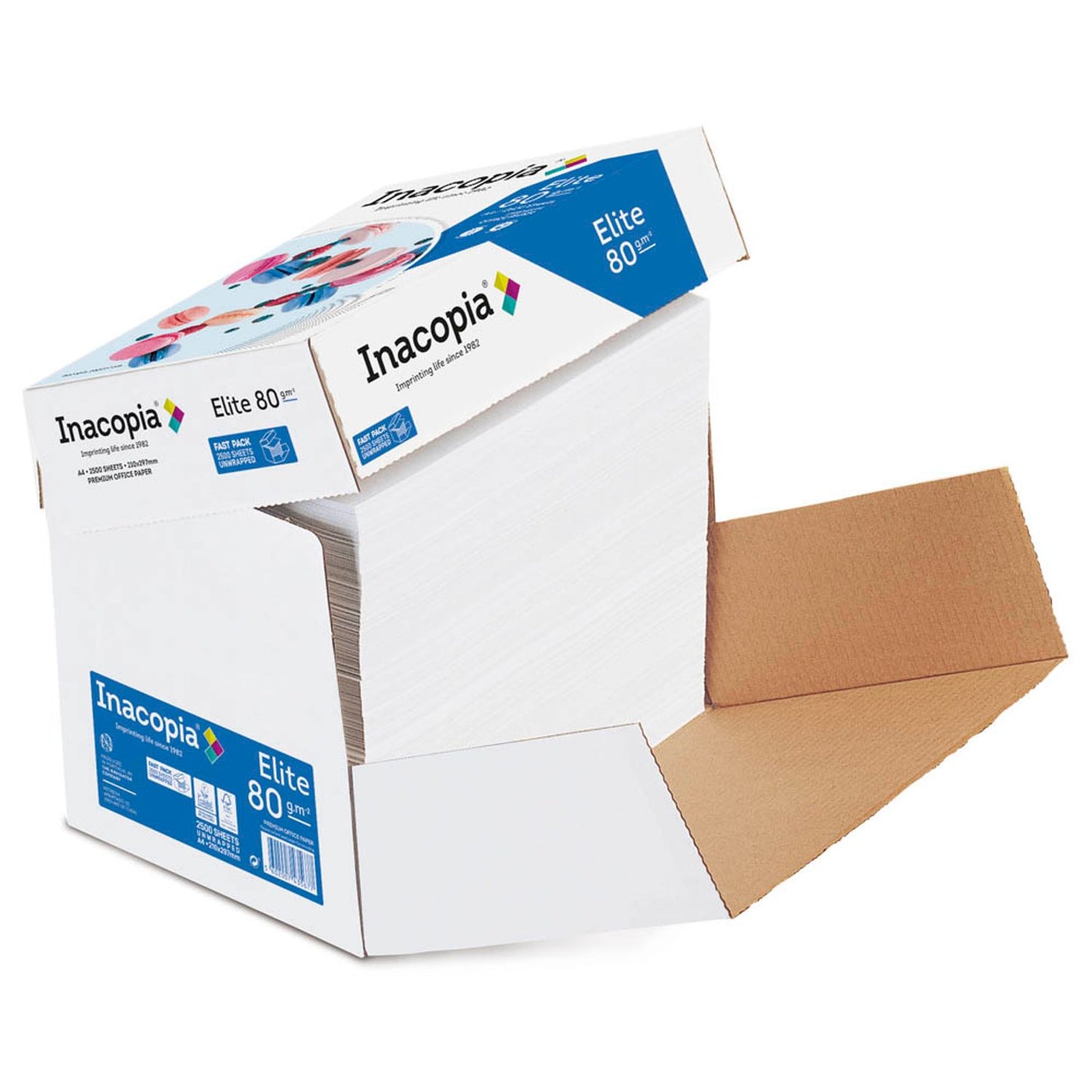 Inacopia Kopierpapier elite DIN A4 80 g/qm | INC0800735 | 1 Pack = 2.500 Blatt