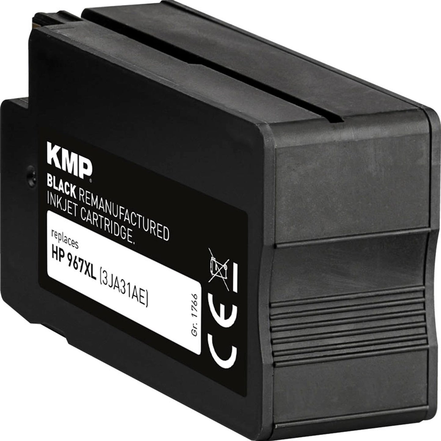 KMP Gold schwarz pigmentiert Druckerpatrone kompatibel zu HP 967XL (3JA31AE) | 1766,6201