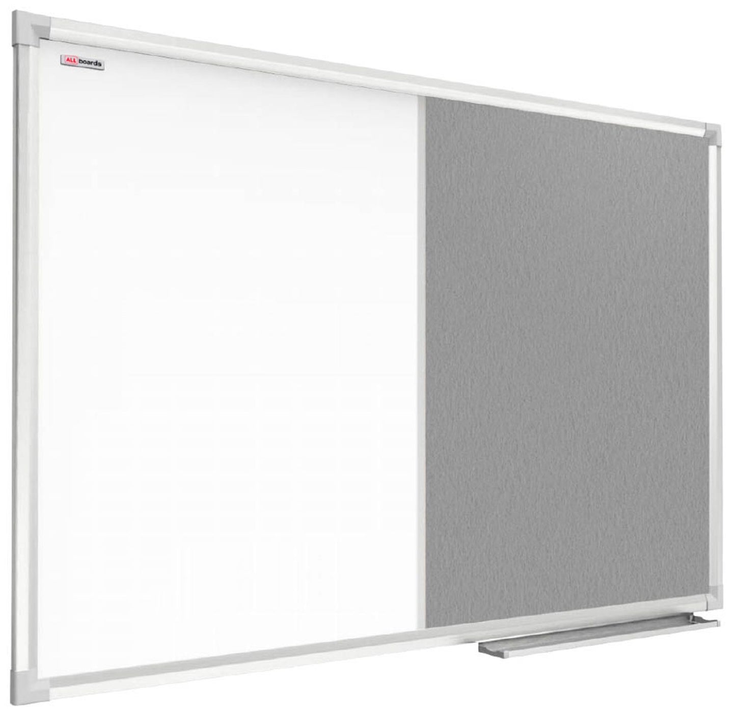 ALLboards Whiteboard-Pinnwand Textil weiß