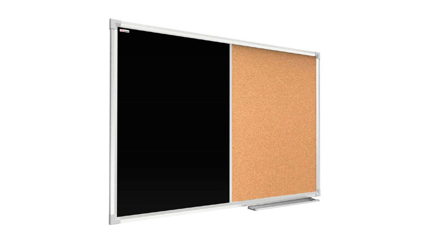 ALLboards Pinnwand und Kreidetafel Textil schwarz