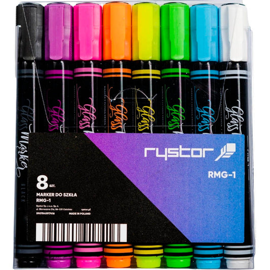 ALLboards Kreidemarker farbsortiert 6,0 mm | RMG-1 | 1 Pack = 8 St.
