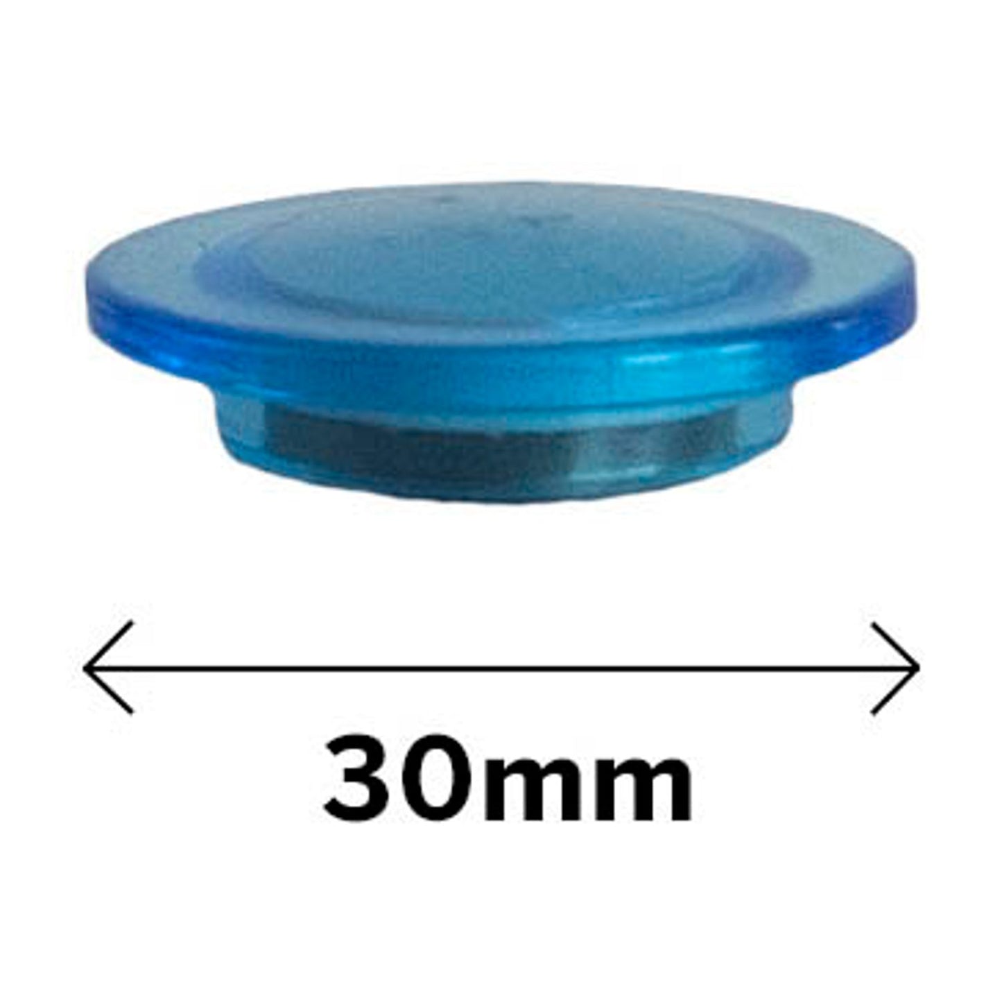 ALLboards Magnete farbsortiert, Kunststoff Ø 3,0 x 0,6 cm | MSMIX30/10 | 1 Pack = 10 St.