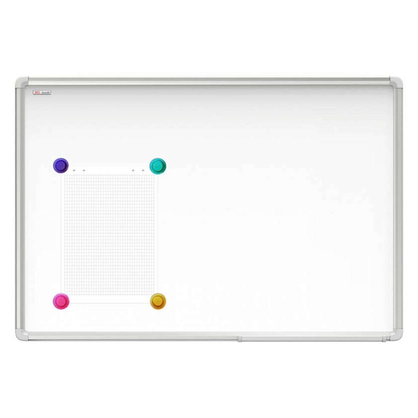 ALLboards Magnete farbsortiert, Kunststoff Ø 3,0 x 0,6 cm | MSMIX30/10 | 1 Pack = 10 St.