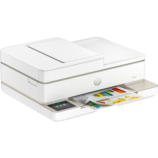 HP ENVY 6520e All-in-One 3 in 1 Tintenstrahl-Multifunktionsdrucker weiß, Instant Ink-fähig | 714N9B