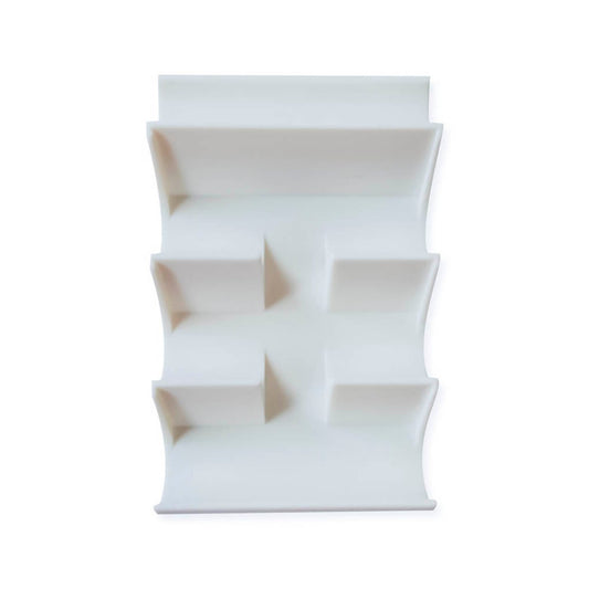 ALLboards magnetischer Stiftehalter für Glasboards weiß Kunststoff 6,5 x 2,0 x 10,5 cm | U4