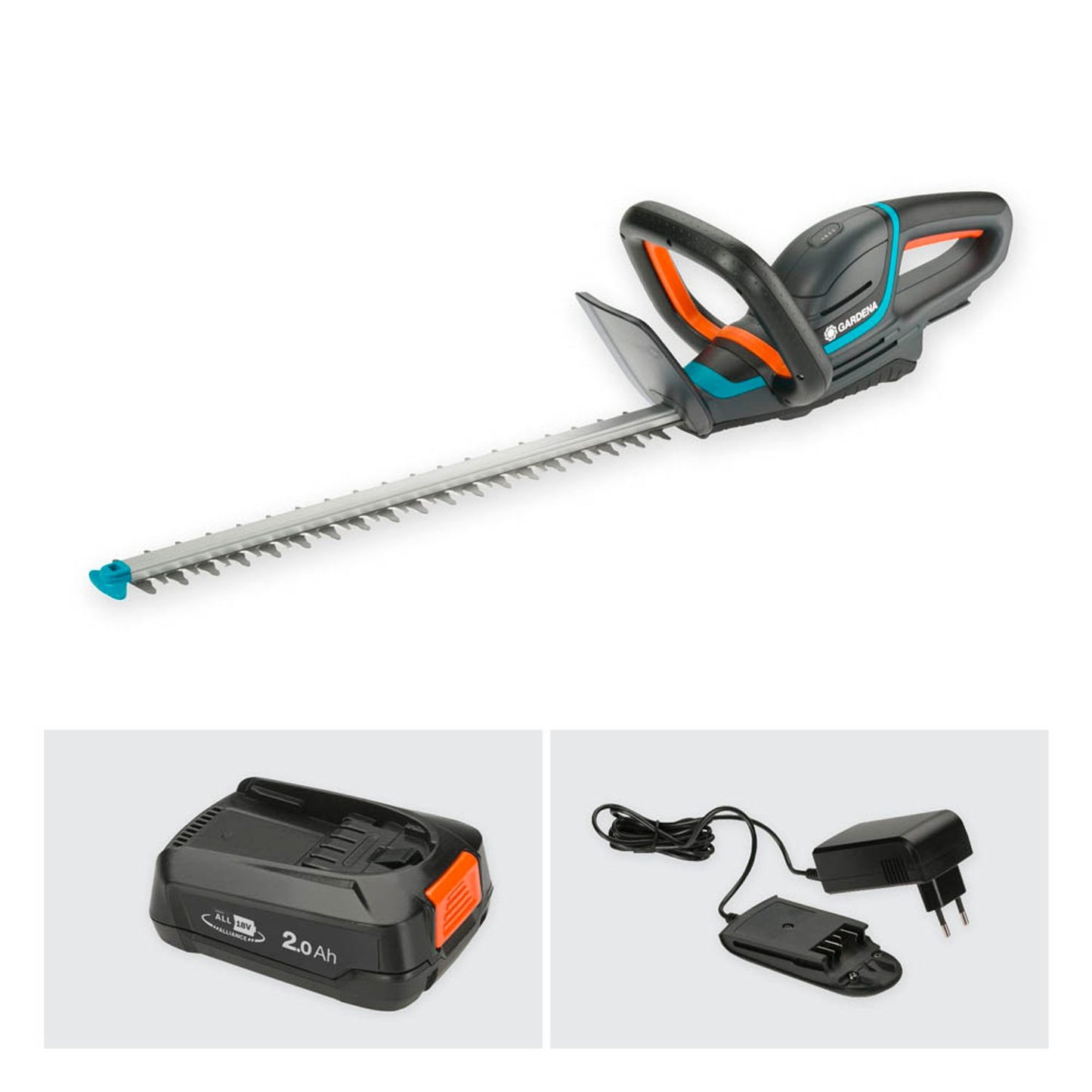 GARDENA ComfortCut 50/18V Ready-To-Use Set Akku-Heckenschere 18,0 V, mit 1 Akku | 14730-20