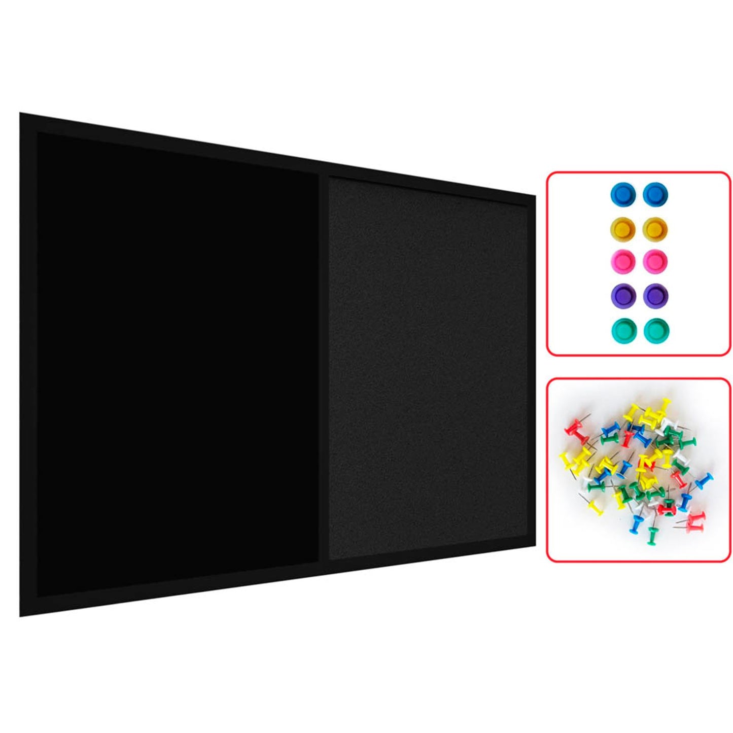ALLboards Pinnwand Textil schwarz