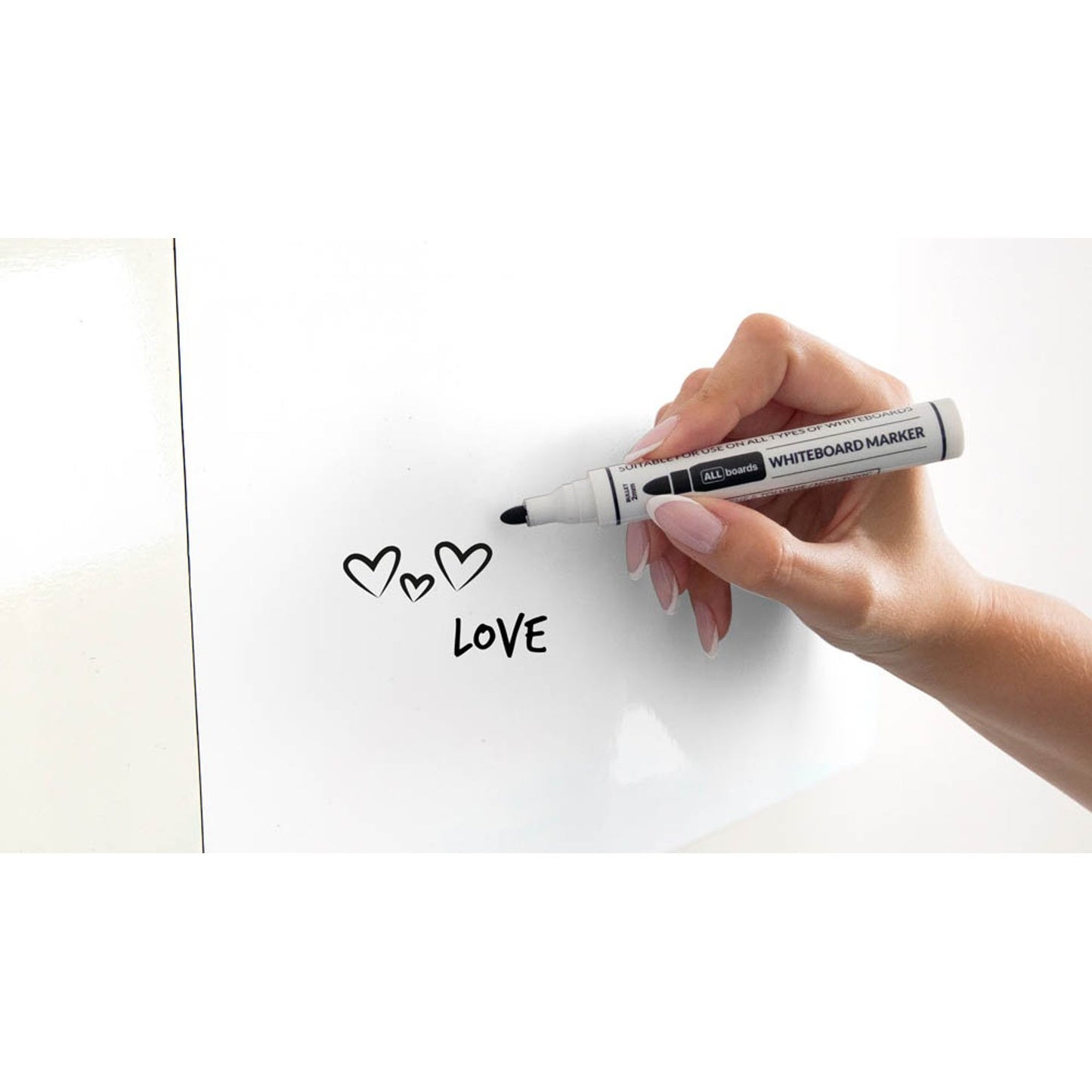 ALLboards magnetische Whiteboardfolie blanko 20,0 x 30,5 cm | B085PHHYCW