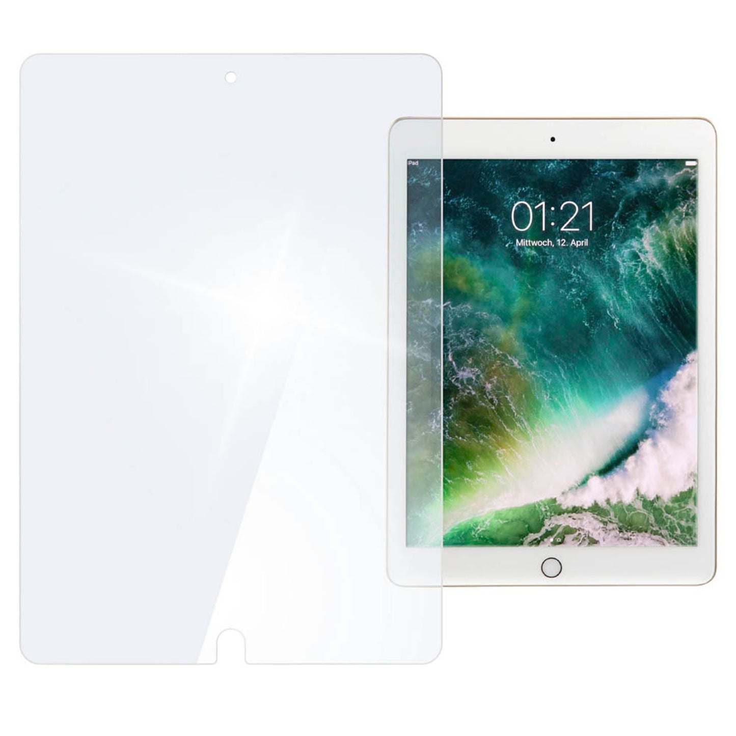 hama Premium Display-Schutzglas für Apple iPad 7. Gen (2019), iPad 8. Gen (2020), iPad 9. Gen (2021) | 216308