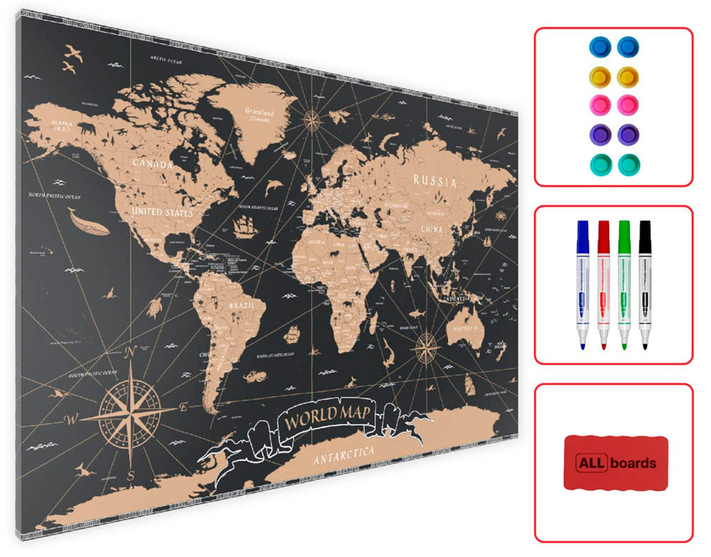 ALLboards Magnettafel 90,0 x 60,0 cm