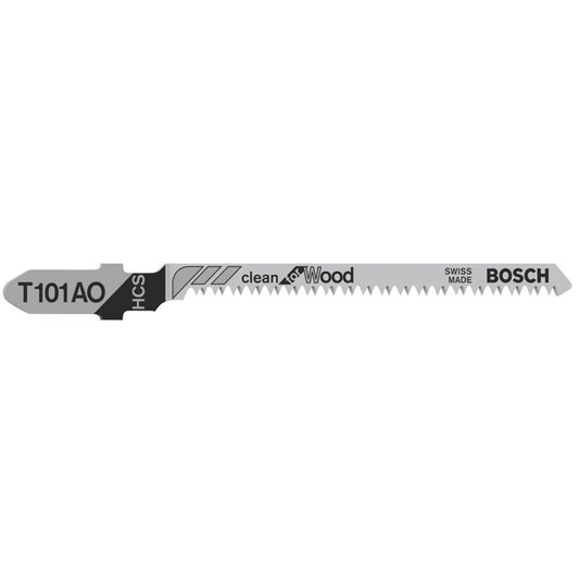 BOSCH T 101 AO Clean for Wood Stichsägeblätter | 2608630031 | 1 Pack = 5 St.