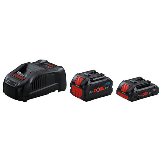 BOSCH Professional Werkzeugakku mit Ladegerät Starter Set 18V Li-Ion 1 x 4,0 + 1 x 5,0 Ah | 1600A0214A