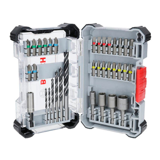BOSCH Extra Hard and PRO Wood Bohrer- und Bit-Set, 35-teilig | 2607017730