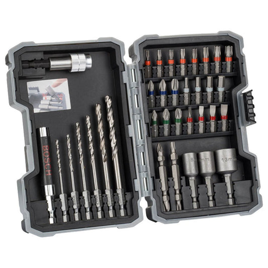 BOSCH HSS-G Bohrer- und Bit-Set, 35-teilig | 2607017328