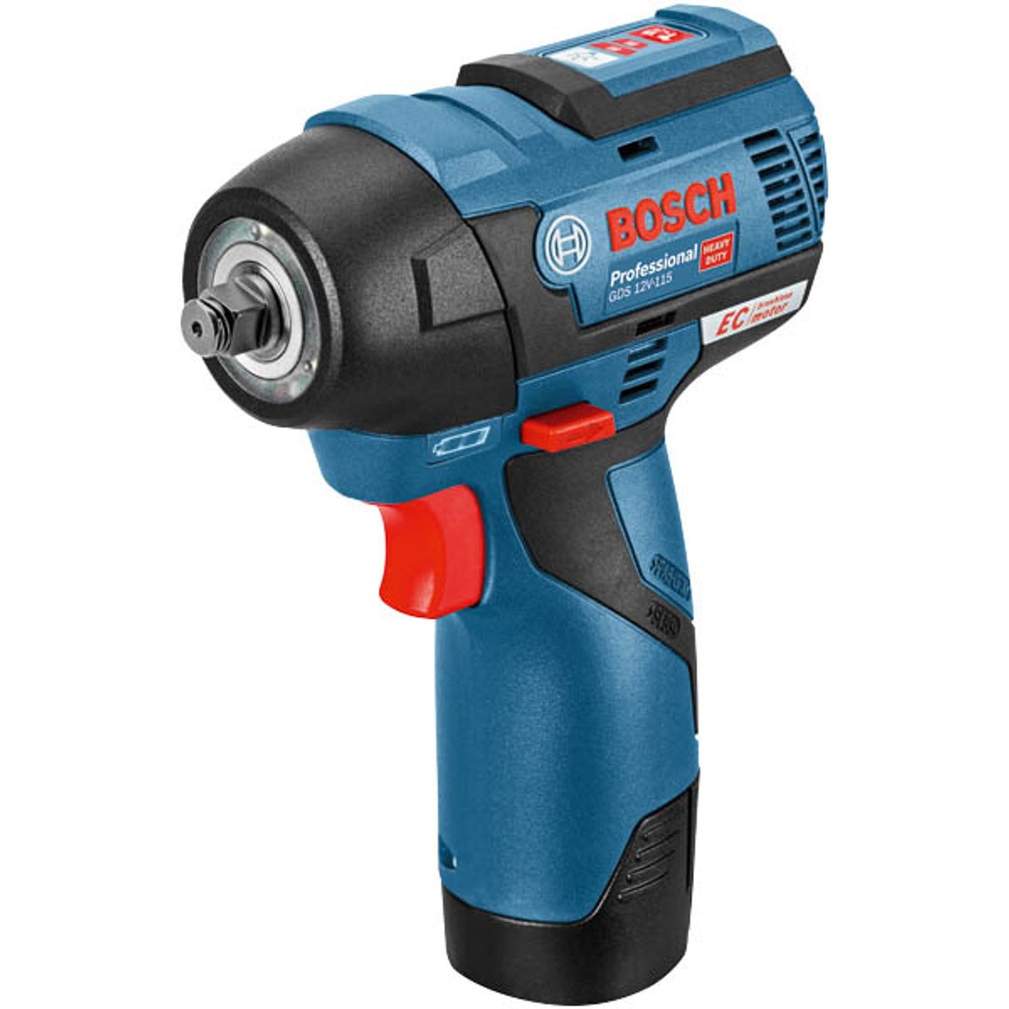 BOSCH Professional GDR 12V-115 Akku-Schlagbohrschrauber-Set 12,0 V, mit 2 Akkus | 6,019E+106