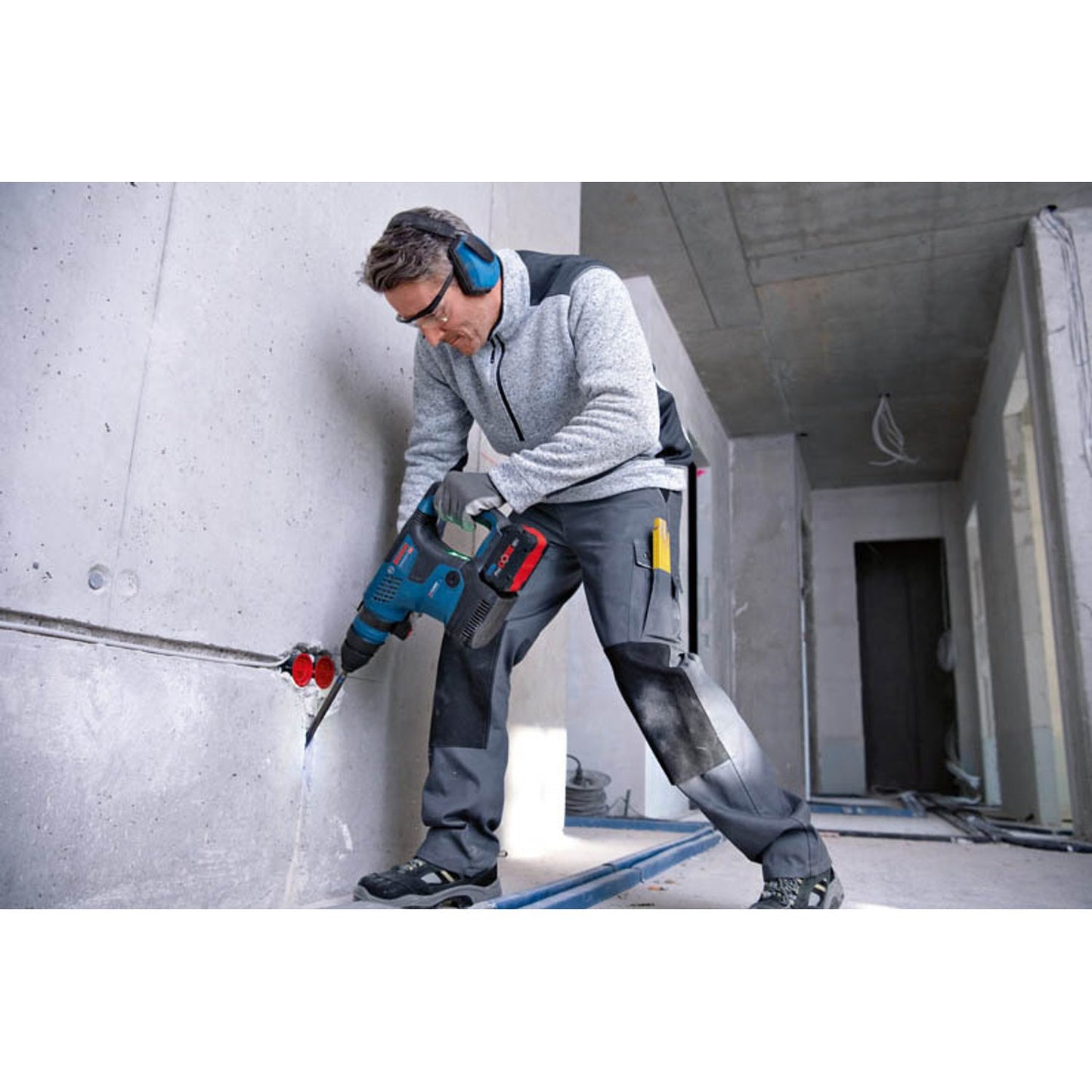 BOSCH Professional GBH 18V-34 CF Akku-Bohrhammer-Set 18,0 V, ohne Akku | 611914001