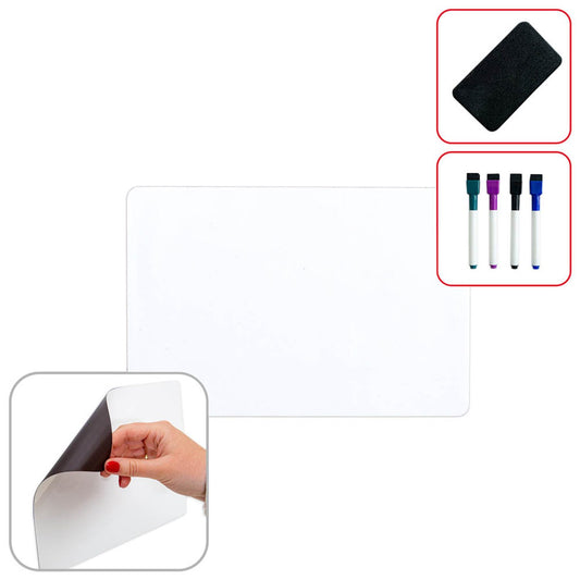 ALLboards magnetische Whiteboardfolie blanko 20,0 x 30,5 cm | B085PHHYCW