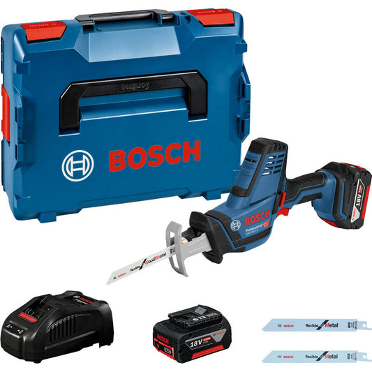 BOSCH Professional AKTION: GSA 18V-LI C Akku-Säbelsäge Set 18,0 V, mit 2 Akkus mit Prämie nach Registrierung | 06016A5002