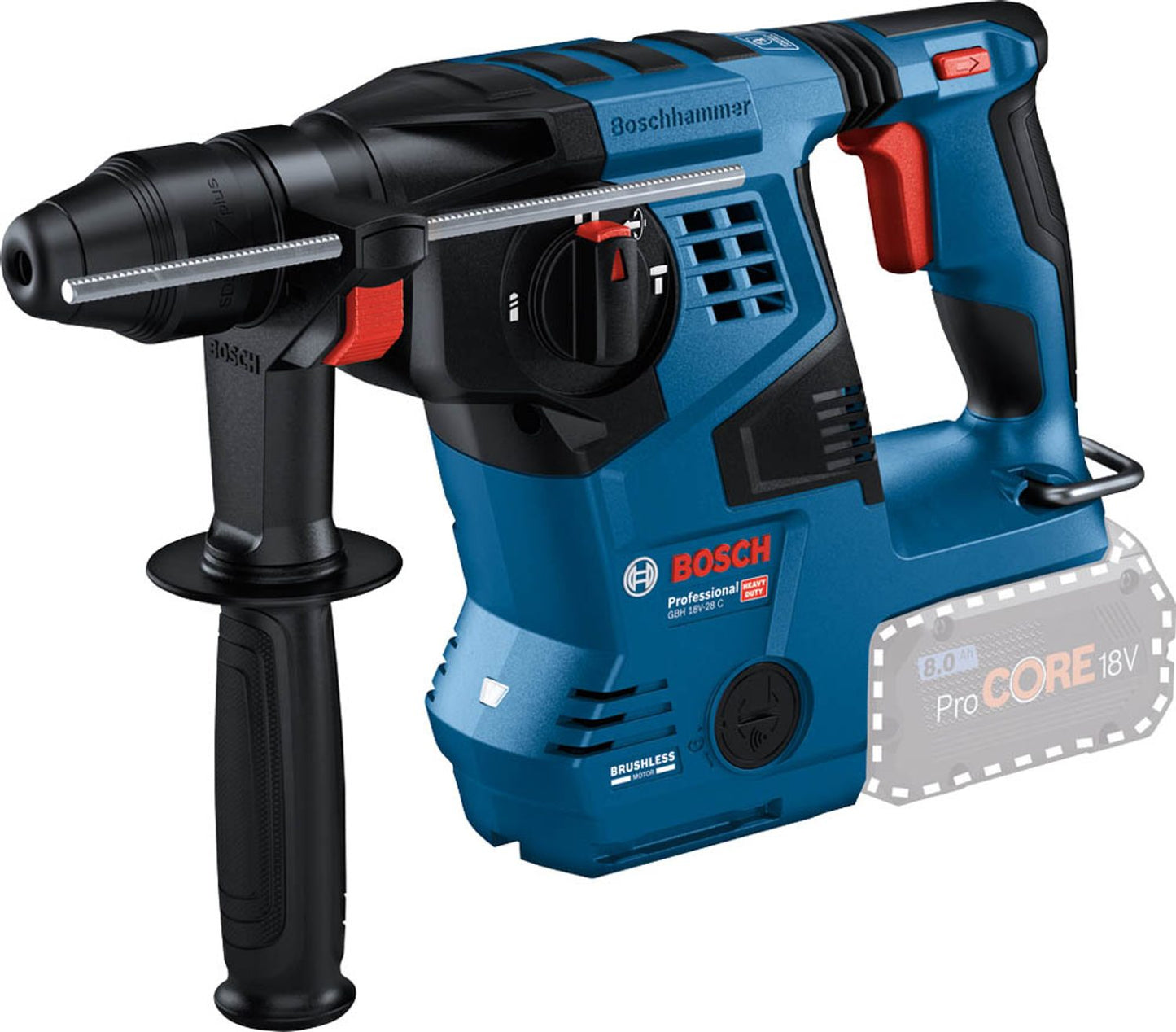 BOSCH Professional GBH 18V-28C Akku-Bohrhammer 18,0 V, ohne Akku mit Prämie nach Registrierung
