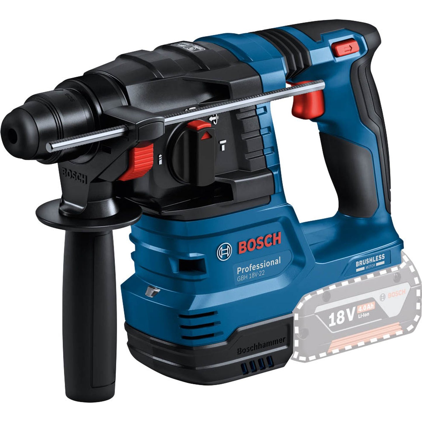 BOSCH Professional Combo Kit 18V (3) Akku-Bohrhammer-Set 18,0 V, mit 2 Akkus | 0615A5004C