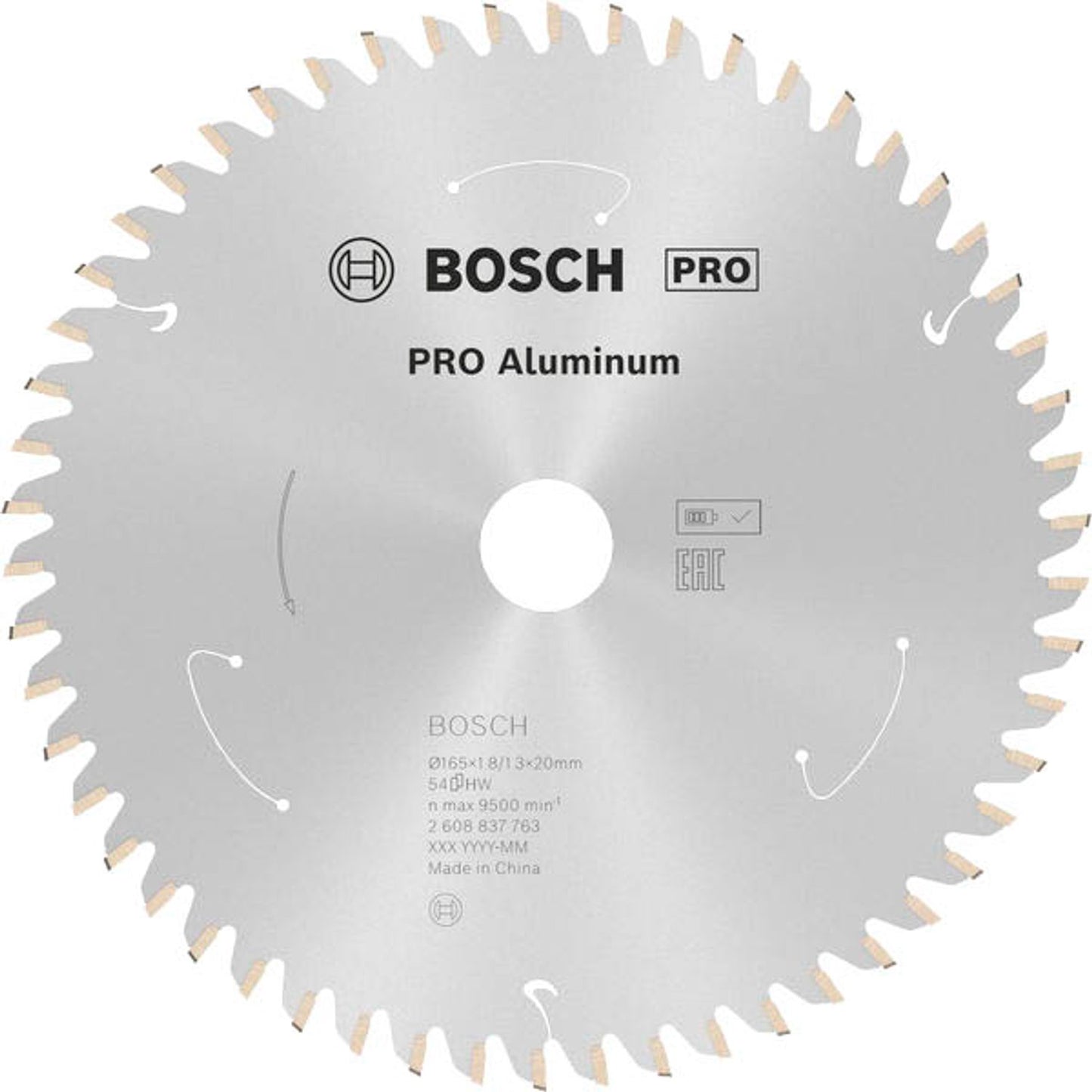 BOSCH PRO Aluminium Kreissägeblatt 165,0 mm, 54 Zähne | 2608837763