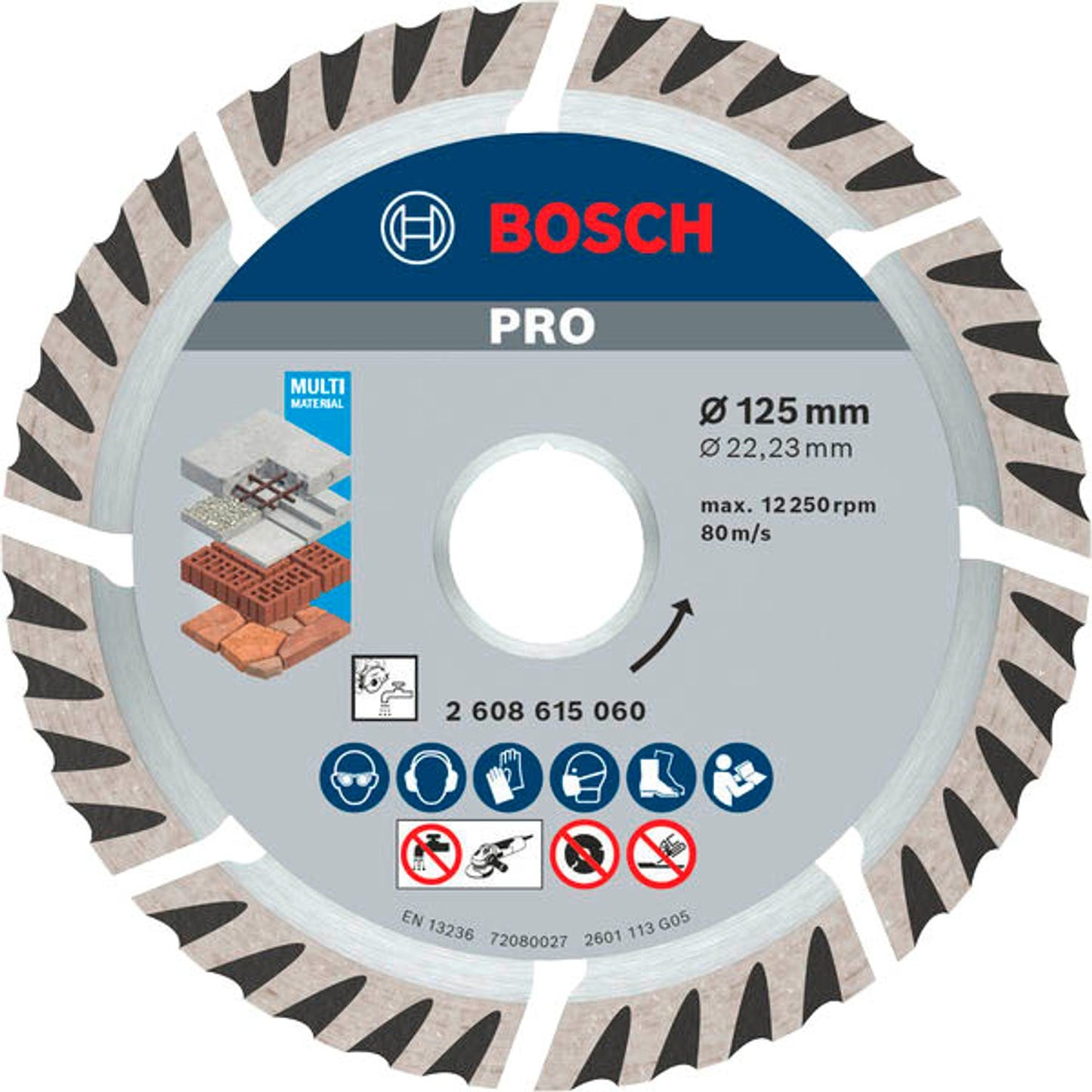 BOSCH Diamant-Trennscheiben PRO Multi Material | 2608615060