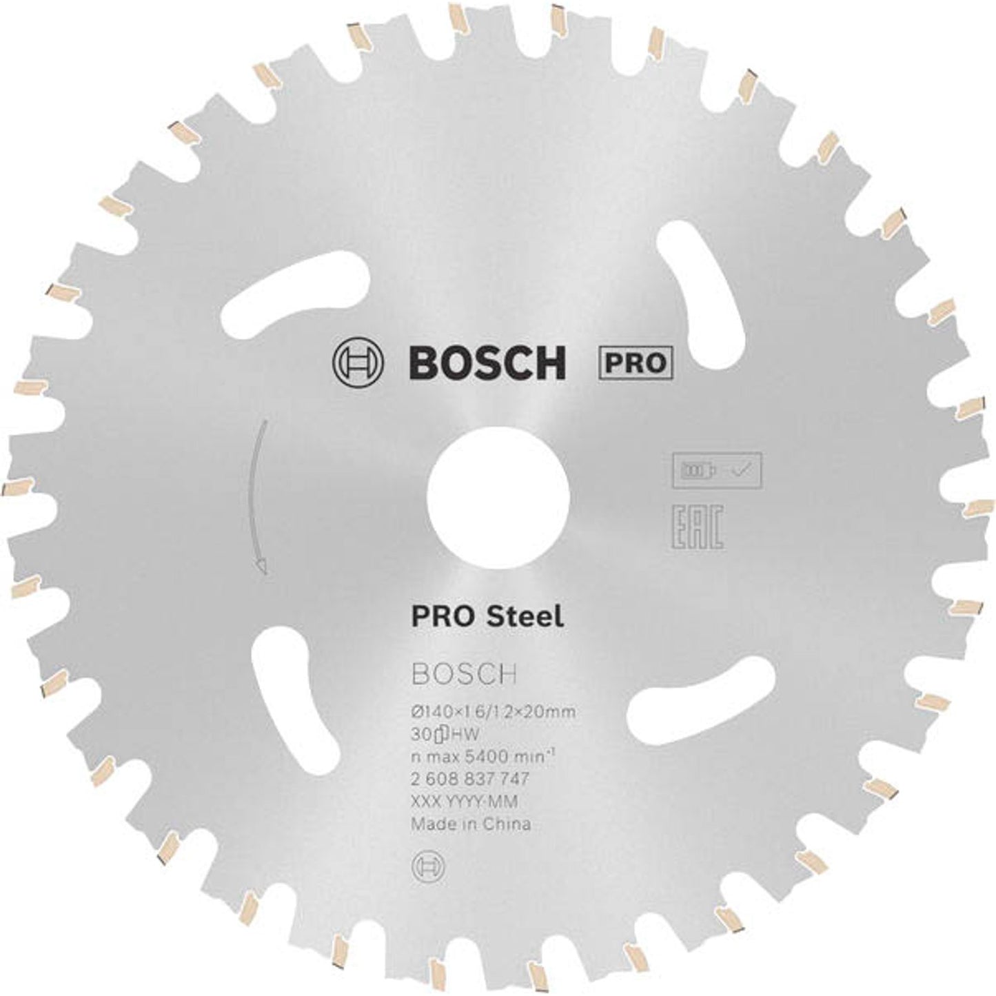 BOSCH PRO Steel Kreissägeblatt 140,0 mm, 30 Zähne | 2608837747
