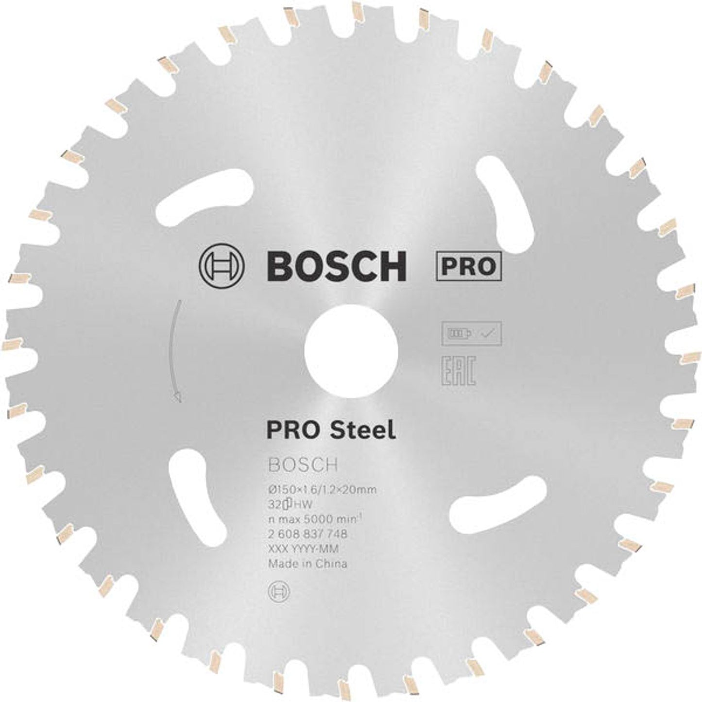 BOSCH PRO Steel Kreissägeblatt 150,0 mm, 36 Zähne | 2608837748