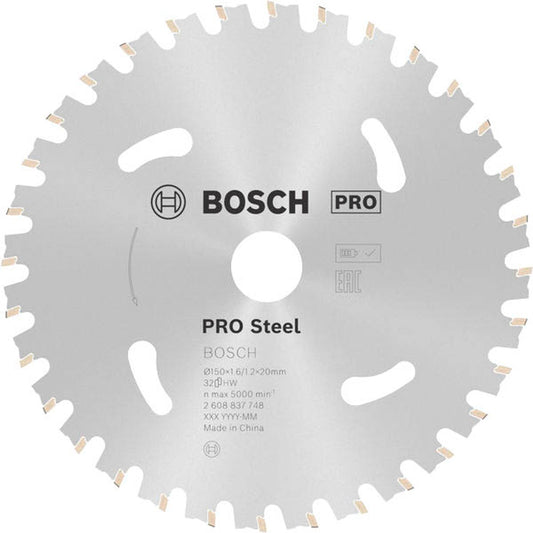 BOSCH PRO Steel Kreissägeblatt 150,0 mm, 36 Zähne | 2608837748