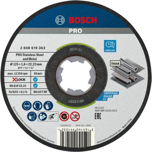 BOSCH Trennscheiben PRO Stainless Steel and Metal X-Lock | 2608619364