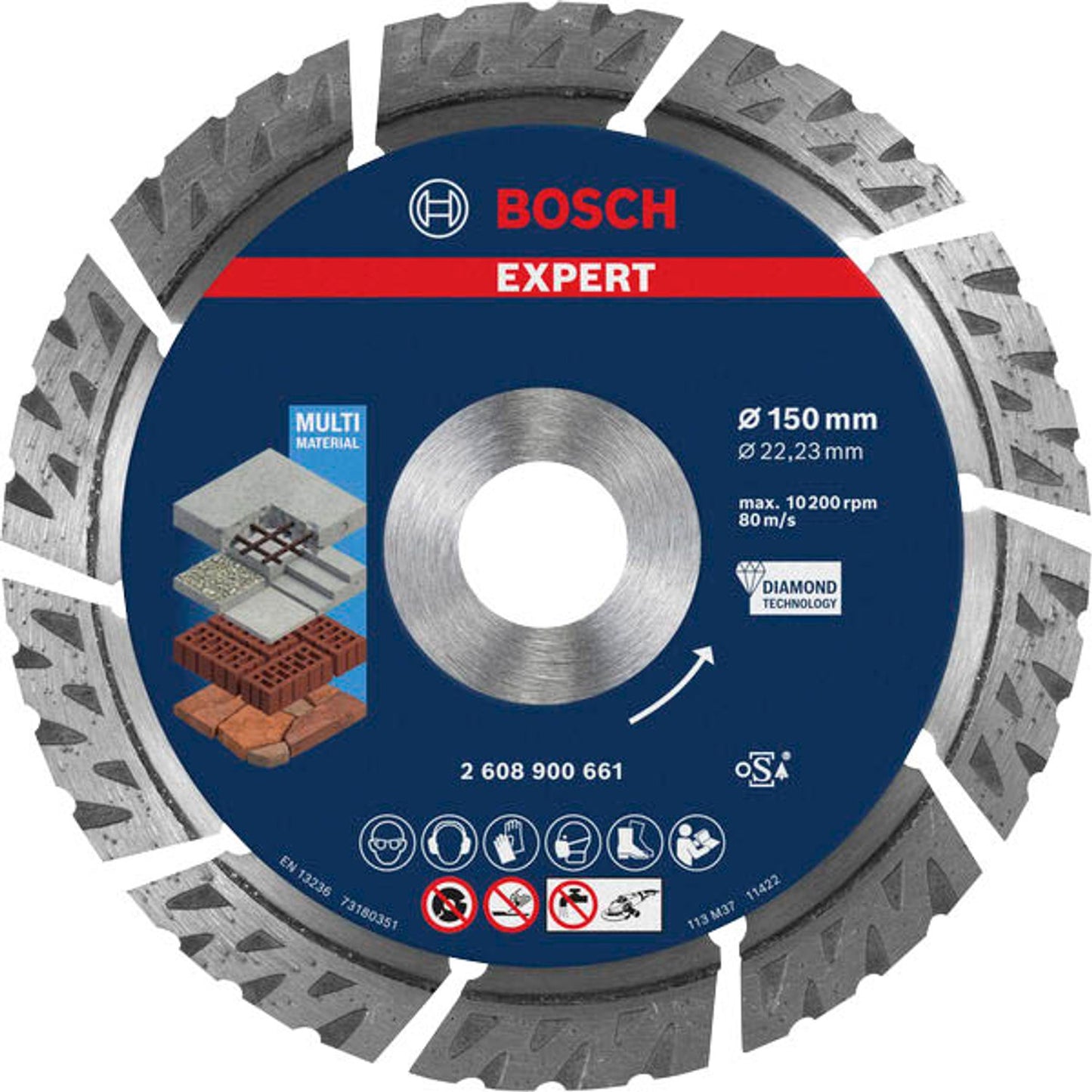 BOSCH Diamant-Trennscheibe EXPERT MultiMaterial