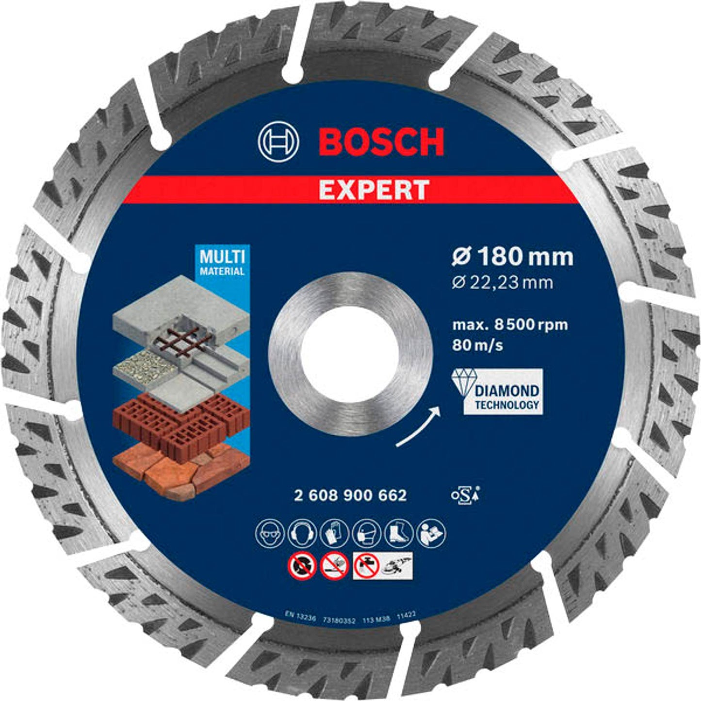 BOSCH Diamant-Trennscheibe EXPERT MultiMaterial