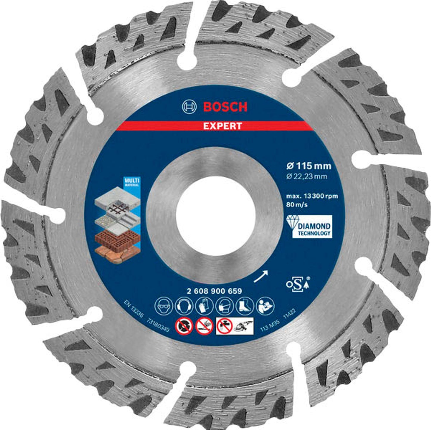 BOSCH Diamant-Trennscheibe EXPERT MultiMaterial