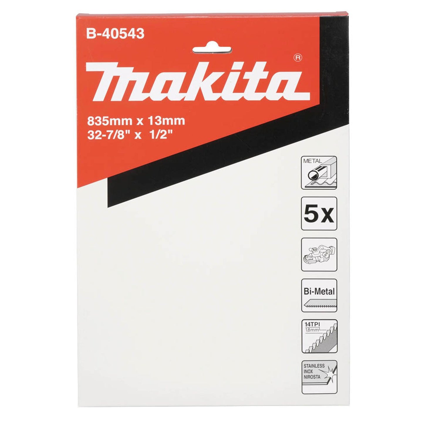 makita Bandsägeblätter | B-40543 | 1 Pack = 5 St.