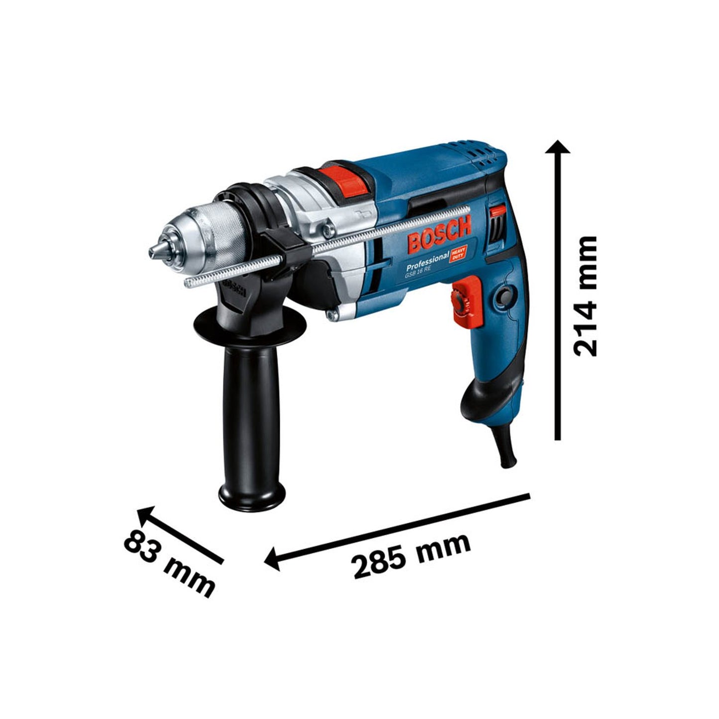 BOSCH Professional GSB 16 RE Schlagbohrmaschine-Set | 060114E500