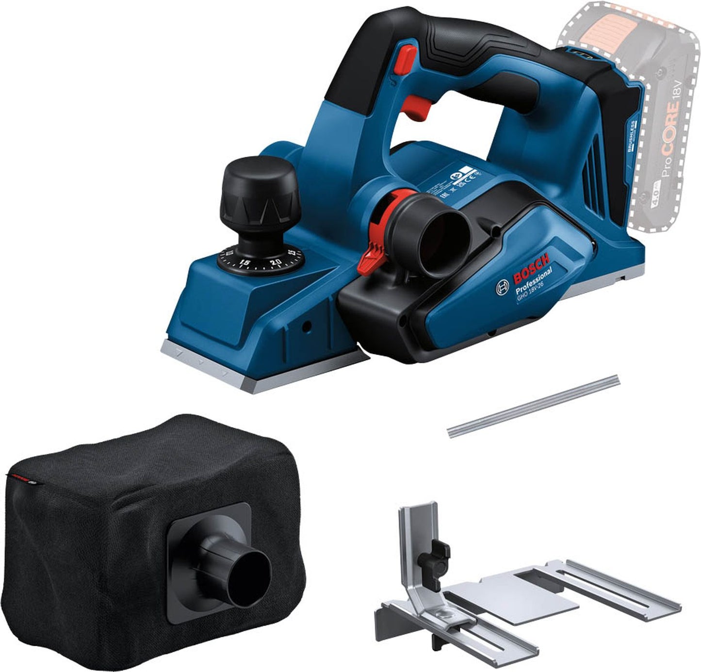 BOSCH Professional GHO 18V-26 Akku-Hobel 18,0 V, ohne Akku mit Prämie nach Registrierung