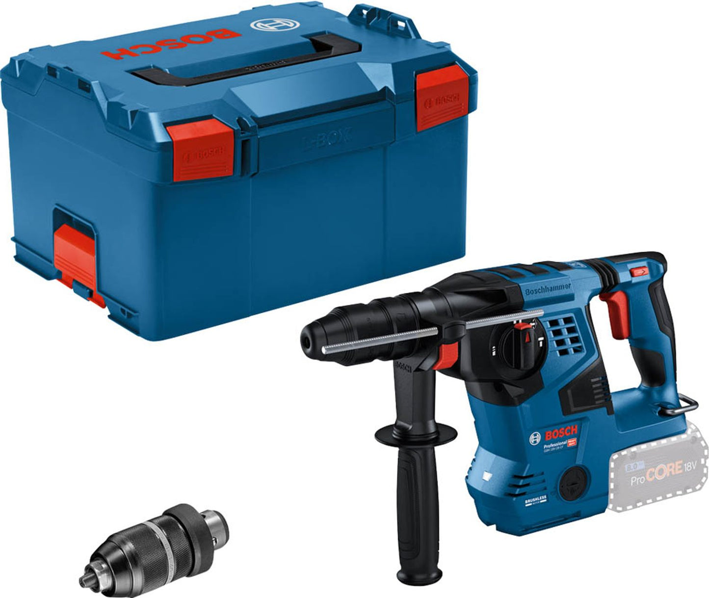BOSCH Professional GBH 18V-28 CF Akku-Bohrhammer-Set 18,0 V, ohne Akku
