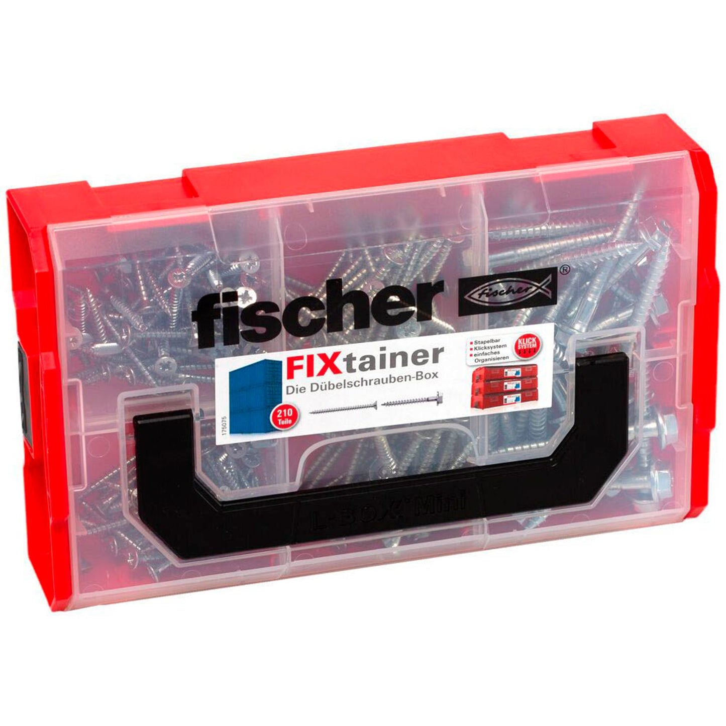 fischer FixTainer Dübel mit Schrauben Ø 4,5/5 mm 40/50 mm | 553347 | 1 Pack = 210 St.