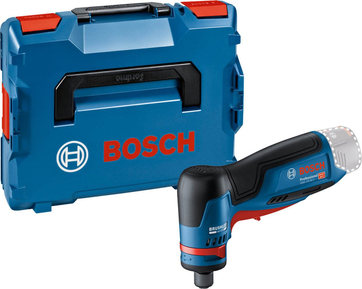 BOSCH Professional GWG 12V-50 S Akku-Geradschleifer-Set 12,0 V,  Akku