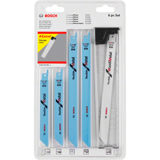 BOSCH Wood and Metal Säbelsägeblätter-Set 6-teilig | 2607010906