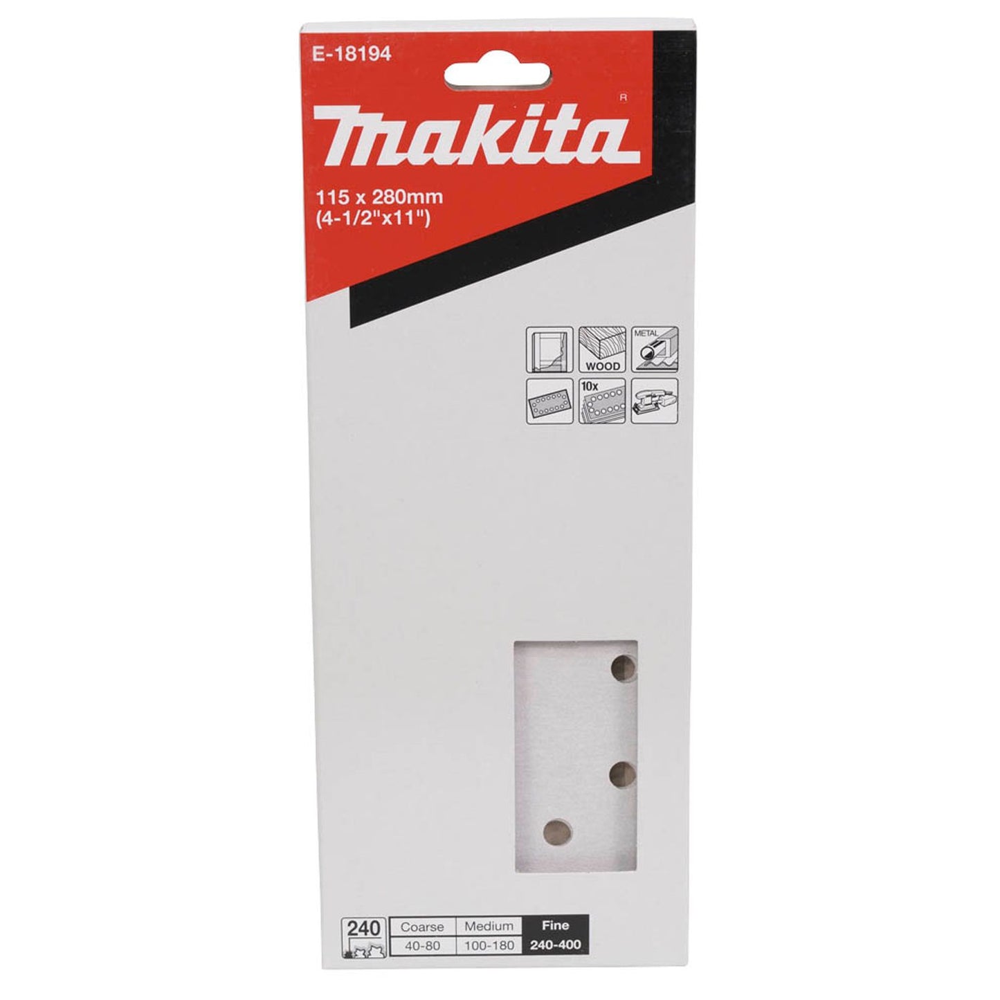 makita Schleifblätter 240 | E-18194 | 1 Pack = 10 St.