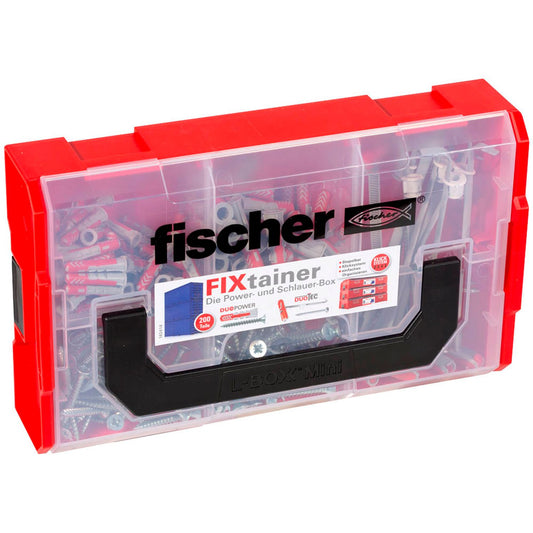 fischer FixTainer - DuoPower/DuoTec + S 2K Dübel- und Schrauben-Sortiment Ø 4,5/5/6/8 mm 10/30/40/55/60 mm | 539868