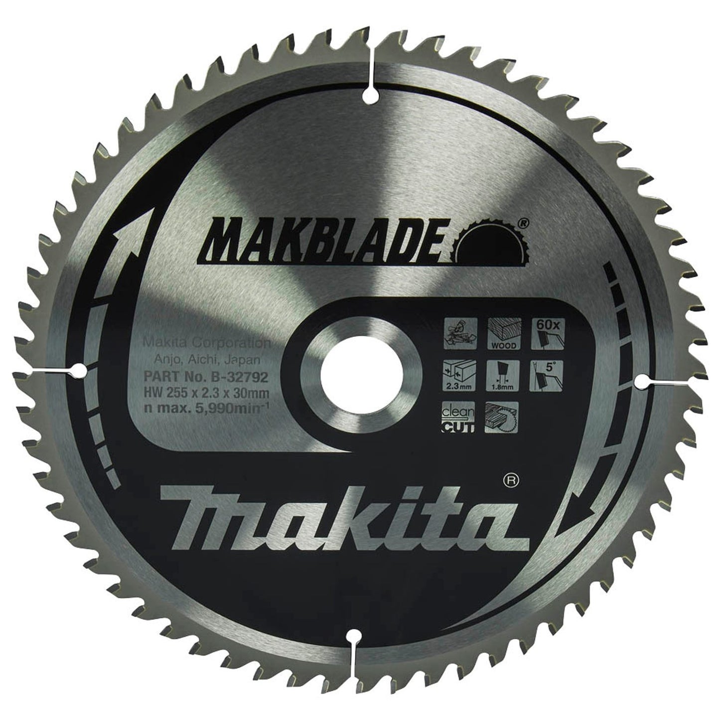 makita Kreissägeblatt 255,0 mm, 60 Zähne | B-32792