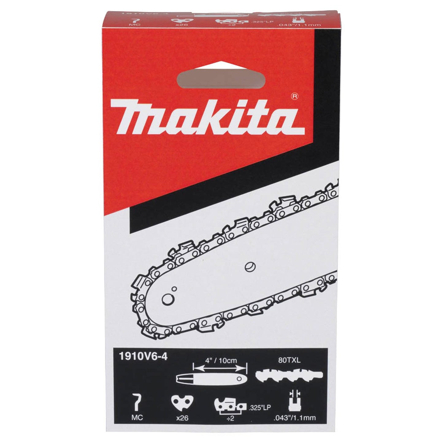 makita 80TXL, Sägekette 10,0 cm, 0,325 Zoll, 1,1 mm | 1910V6-4