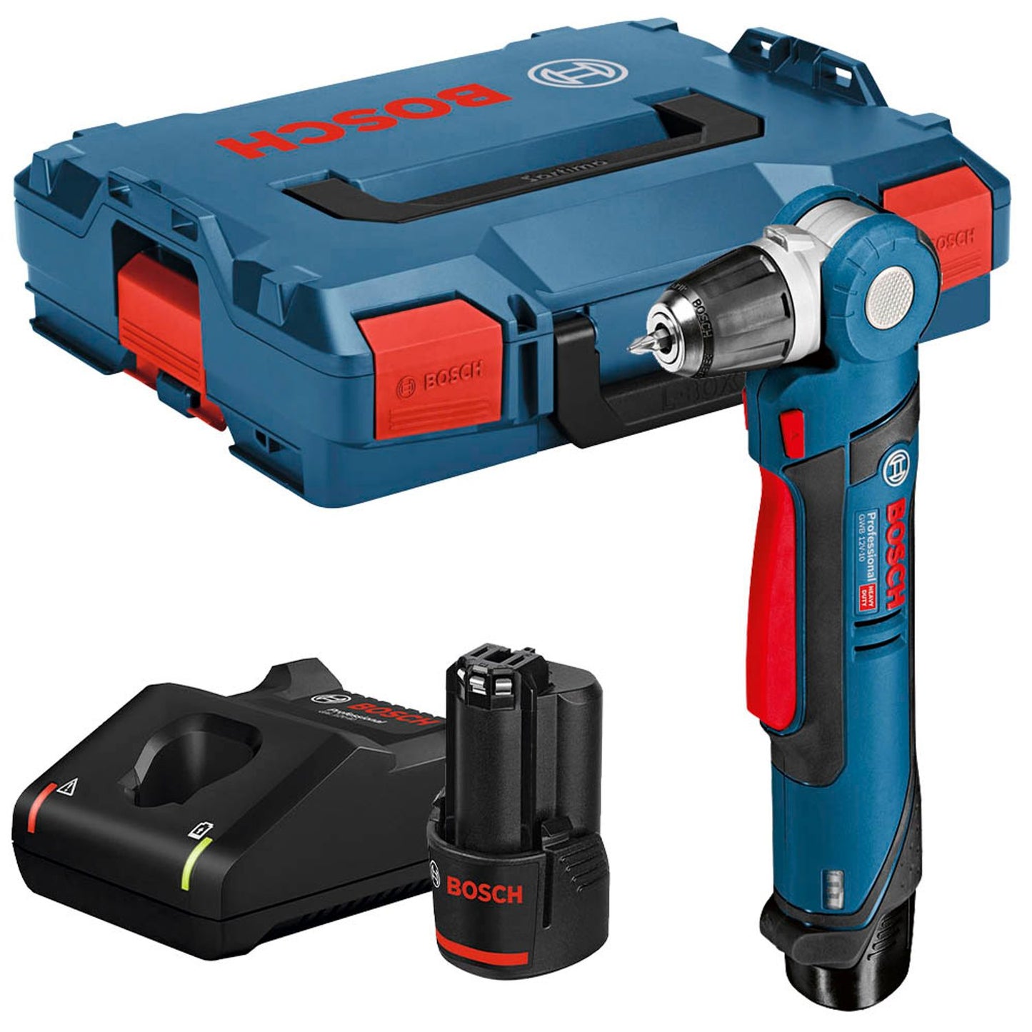 BOSCH Professional GWB 12V-10 Akku-Winkelbohrschrauber, V, Akku