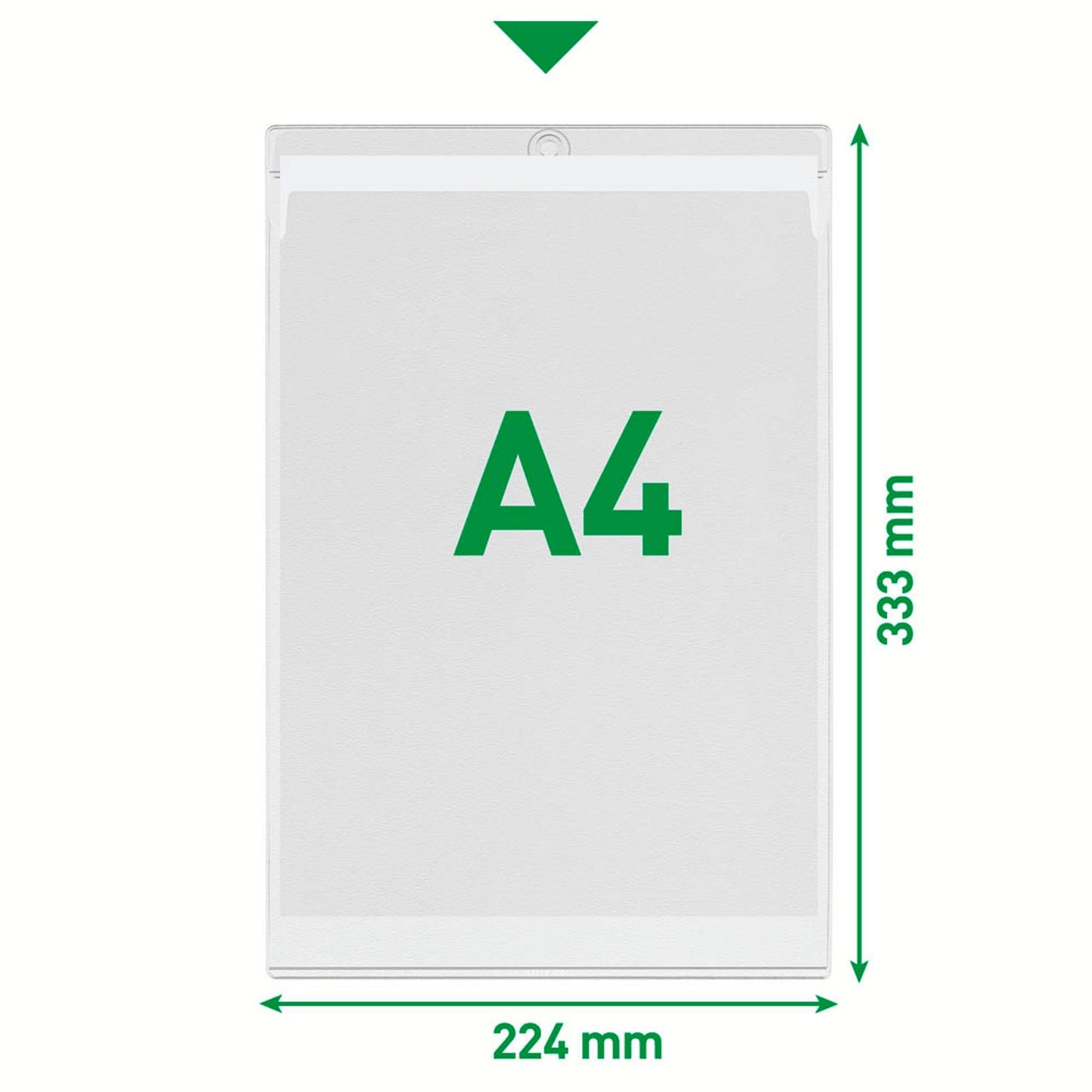 LEITZ Sichttaschen Sichttasche 4094 DIN A4 transparent genarbt 0,18 mm | 40940000 | 1 Pack = 10 St.