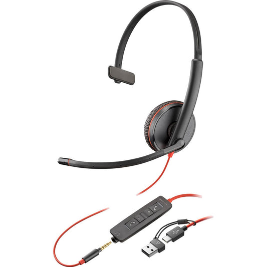 poly Blackwire 3215 Headset schwarz | 8X227AA