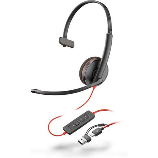 poly Blackwire 3210 Headset schwarz | 8X214AA