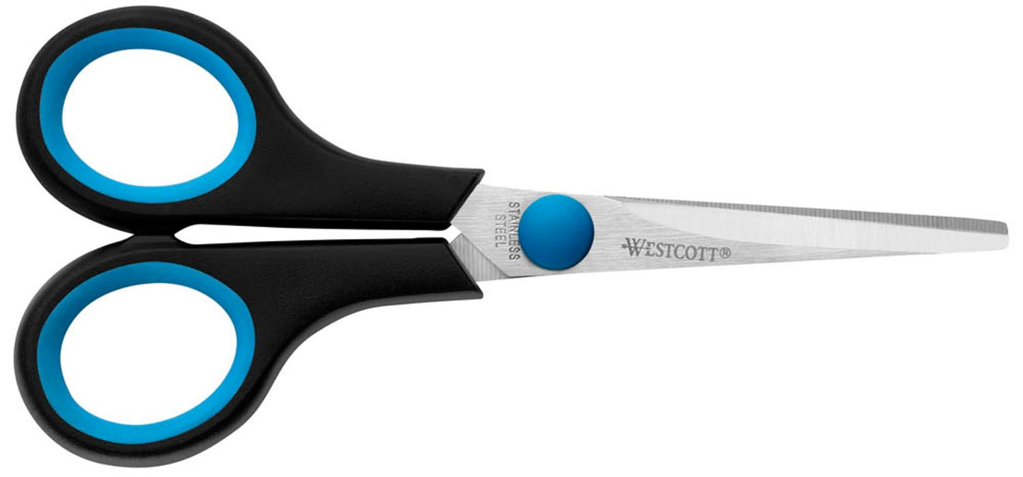 WESTCOTT Linkshänder-Schere Easy Grip schwarz-blau
