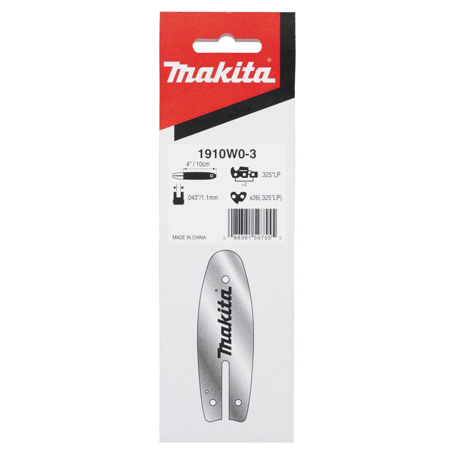 makita 80TXL, Führungsschiene für Kettensägen 10,0 cm | 1910W0-3